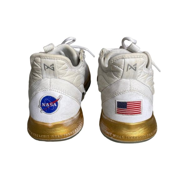 Nike PG 3 Paul George x NASA Apollo Missions 2019 White Gold - Size 11 - Picture 7 of 15